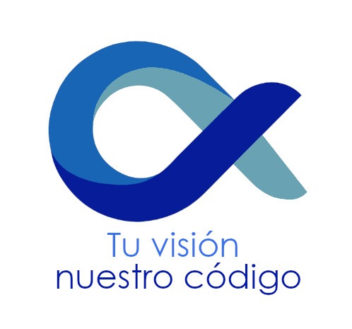 Alpha Technologies logotipo secundario blanco